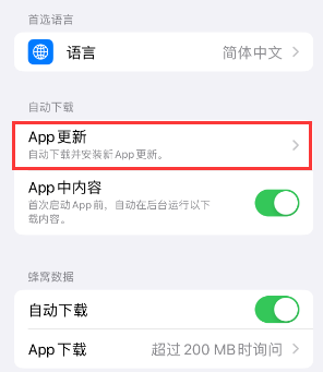 罗田苹果15维修中心如何让iPhone15APP自动更新